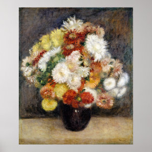 Pierre-Auguste Renoir Bouquet of Chrysanthemums  Poster