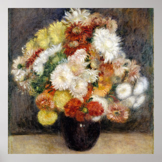 Pierre-Auguste Renoir Bouquet of Chrysanthemums Poster