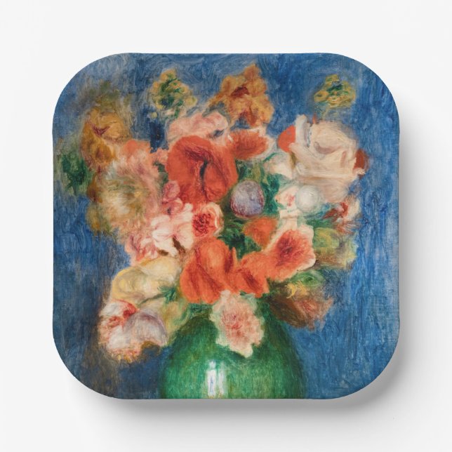Pierre-Auguste Renoir - Bouquet Paper Plate (Front)