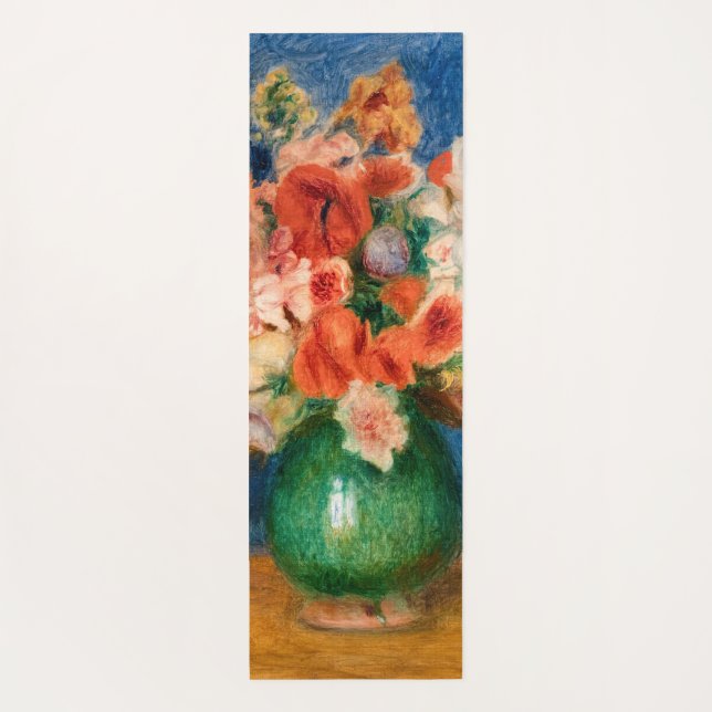 Pierre-Auguste Renoir - Bouquet Postcard Yoga Mat (Back)