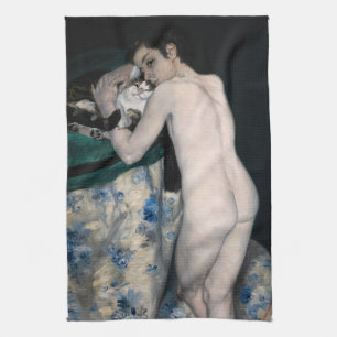 Pierre-Auguste Renoir - Boy with a Cat Tea Towel