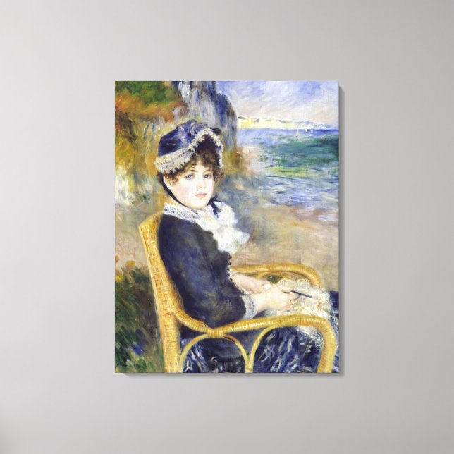 Pierre-Auguste Renoir - By the Seashore Canvas Print (Front)