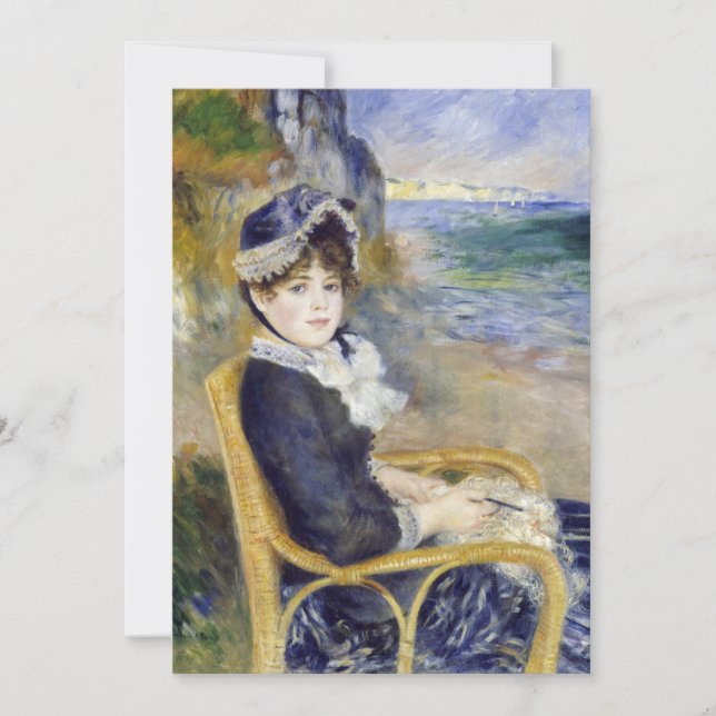 Pierre-Auguste Renoir - By the Seashore Invitation (Front)