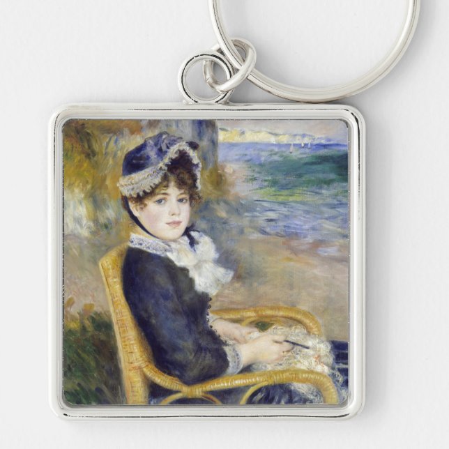 Pierre-Auguste Renoir - By the Seashore Key Ring (Front)