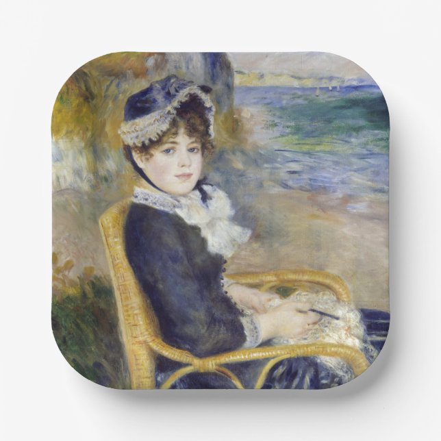 Pierre-Auguste Renoir - By the Seashore Paper Plate (Front)
