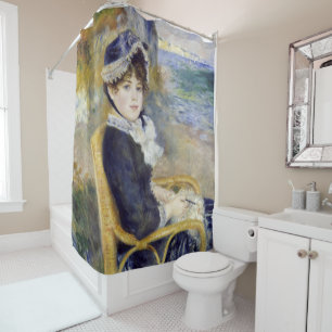 Pierre-Auguste Renoir - By the Seashore Shower Curtain