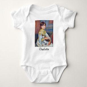 Pierre-Auguste Renoir - Child with Cat Baby Bodysuit