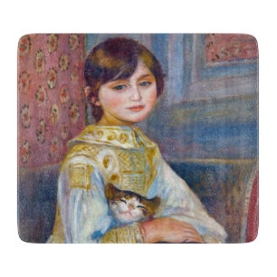 Pierre-Auguste Renoir - Child with Cat Cutting Board