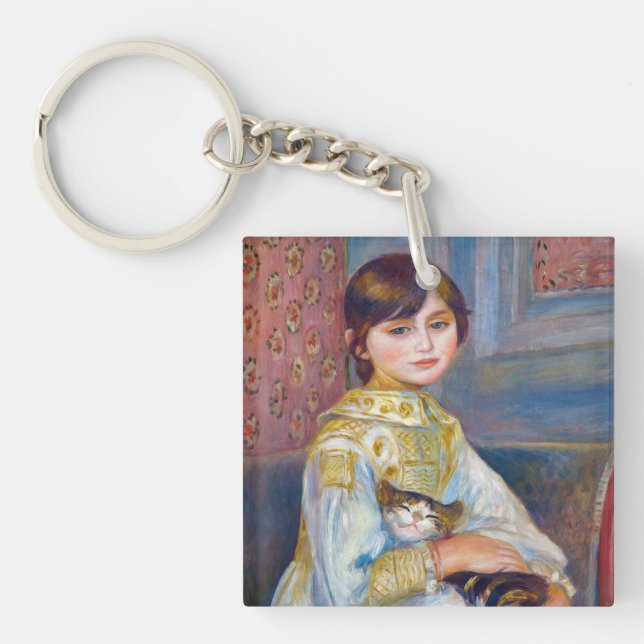 Pierre-Auguste Renoir - Child with Cat Key Ring (Front)