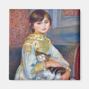 Pierre-Auguste Renoir - Child with Cat Magnet