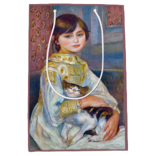 Pierre-Auguste Renoir - Child with Cat Medium Gift Bag