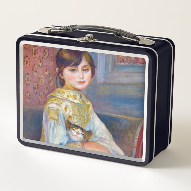 Pierre-Auguste Renoir - Child with Cat Metal Lunch Box (Front)