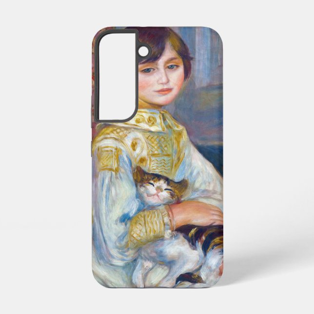 Pierre-Auguste Renoir - Child with Cat Samsung Galaxy S22 Case (Back)