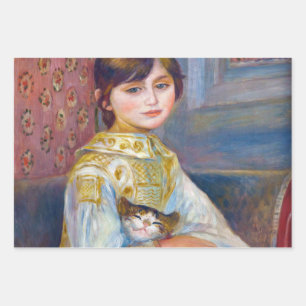 Pierre-Auguste Renoir - Child with Cat Wrapping Paper Sheet
