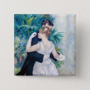 Pierre-Auguste Renoir - City Dance 15 Cm Square Badge
