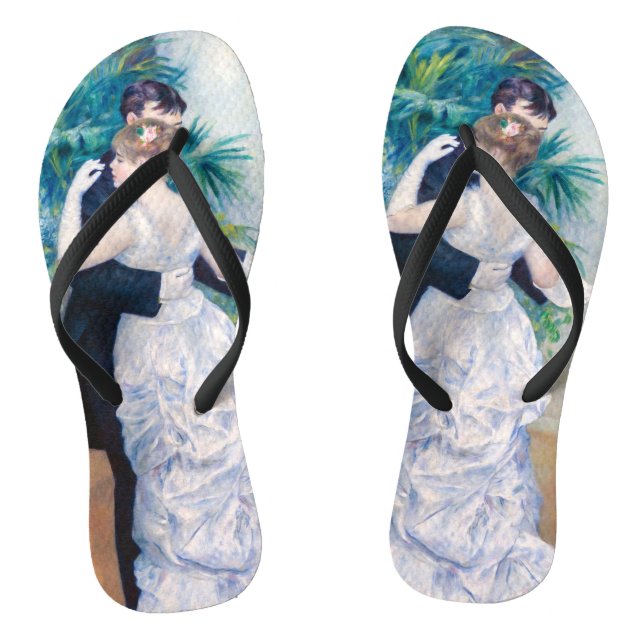 Pierre-Auguste Renoir - City Dance Flip Flops (Footbed)