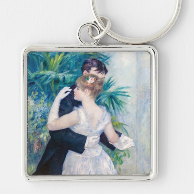 Pierre-Auguste Renoir - City Dance Key Ring (Front)