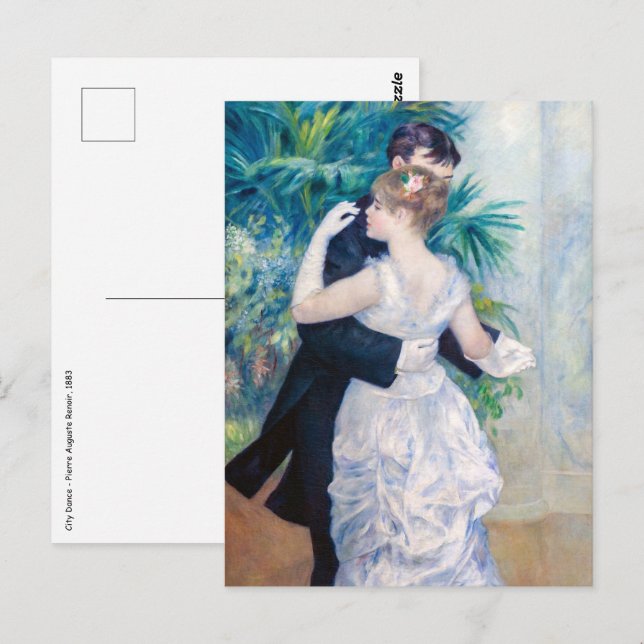 Pierre-Auguste Renoir - City Dance Postcard (Front/Back)