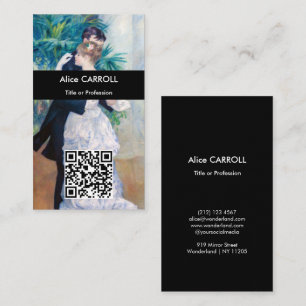 Pierre-Auguste Renoir - City Dance - QR Code Business Card