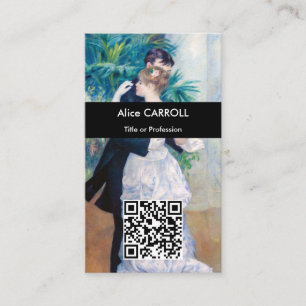 Pierre-Auguste Renoir - City Dance - QR Code Business Card