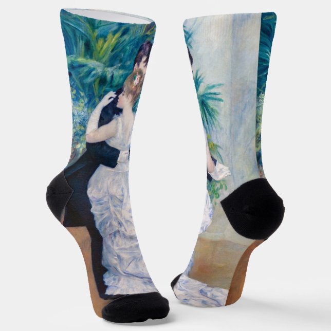 Pierre-Auguste Renoir - City Dance Socks (Angled)