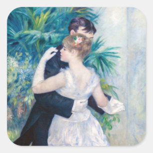 Pierre-Auguste Renoir - City Dance Square Sticker