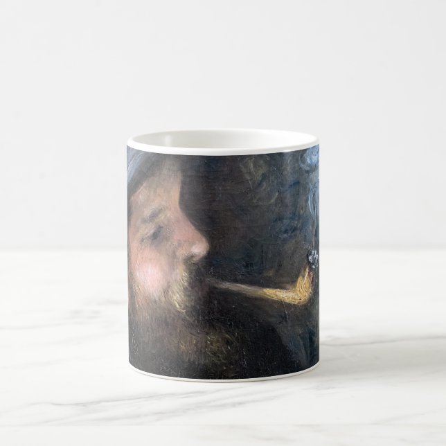 Pierre-Auguste Renoir - Claude Monet Reading Coffee Mug (Center)
