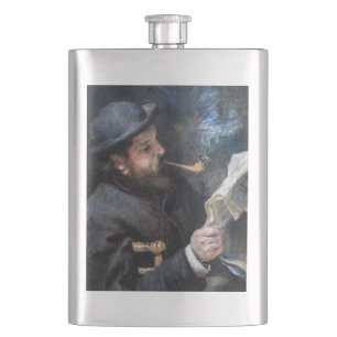 Pierre-Auguste Renoir - Claude Monet Reading Hip Flask