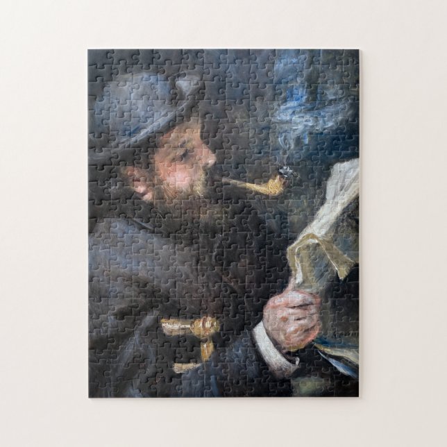 Pierre-Auguste Renoir - Claude Monet Reading Jigsaw Puzzle (Vertical)
