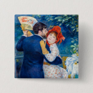 Pierre-Auguste Renoir - Country Dance 15 Cm Square Badge