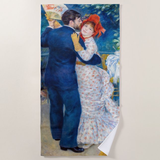 Pierre-Auguste Renoir - Country Dance Beach Towel (Front)