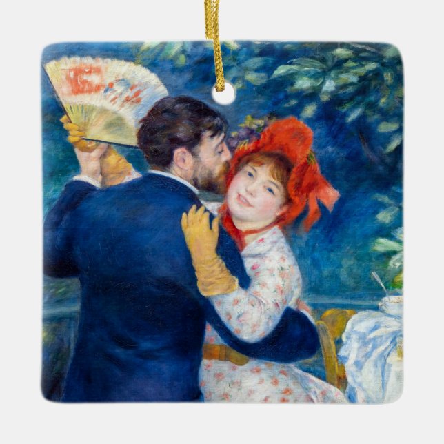 Pierre-Auguste Renoir - Country Dance Ceramic Ornament (Front)