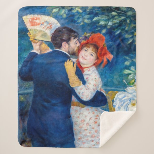 Pierre-Auguste Renoir - Country Dance Sherpa Blanket (Front)