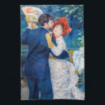Pierre-Auguste Renoir - Country Dance Tea Towel<br><div class="desc">Country Dance,  Danse a la campagne. By Pierre Auguste Renoir in 1883.</div>
