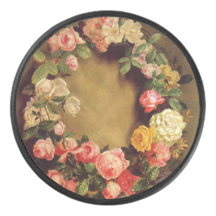 Pierre-Auguste Renoir - Crown of Roses   Hockey Puck