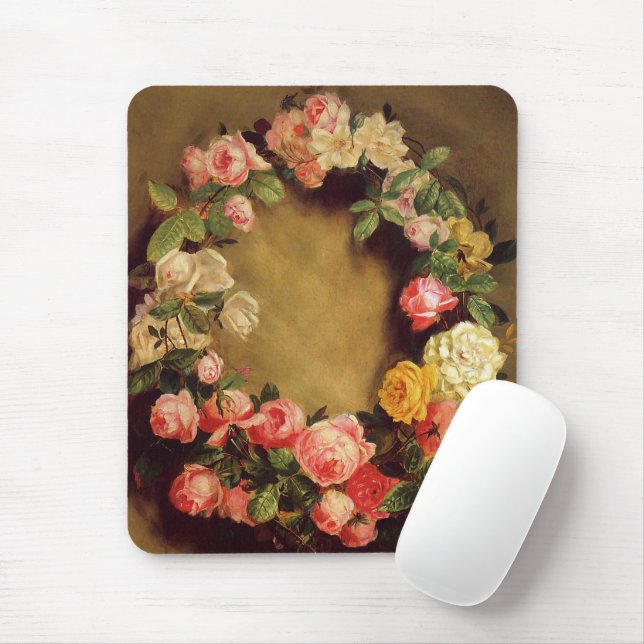 Pierre-Auguste Renoir - Crown of Roses   Mouse Mat (With Mouse)