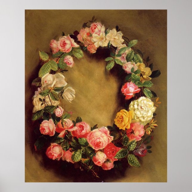 Pierre-Auguste Renoir - Crown of Roses Poster (Front)