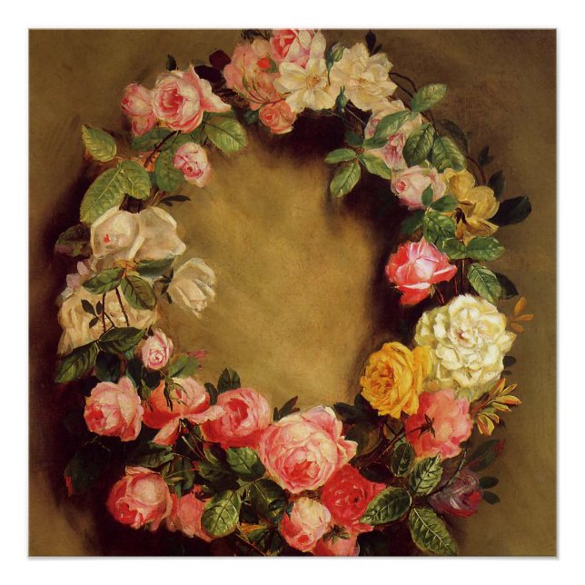Pierre-Auguste Renoir - Crown of Roses  Poster (Front)