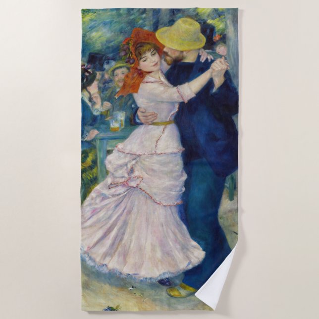 Pierre-Auguste Renoir - Dance at Bougival Beach Towel (Front)
