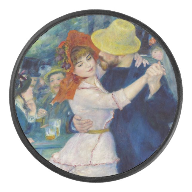 Pierre-Auguste Renoir - Dance at Bougival Hockey Puck (Front)