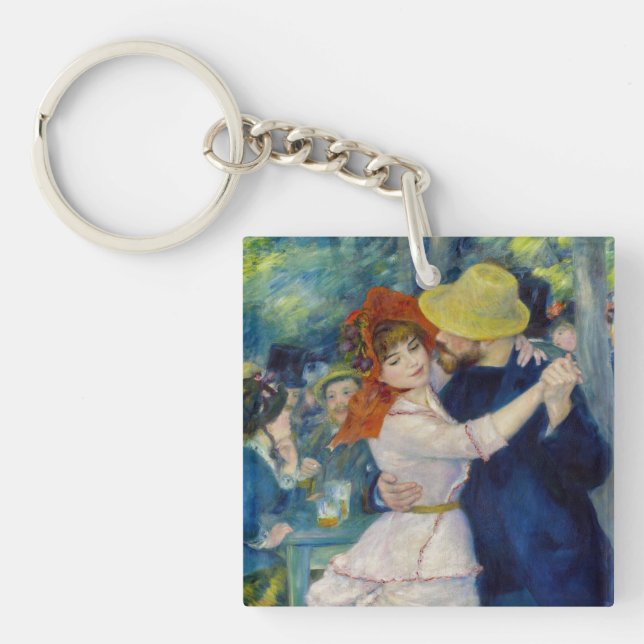 Pierre-Auguste Renoir - Dance at Bougival Key Ring (Front)