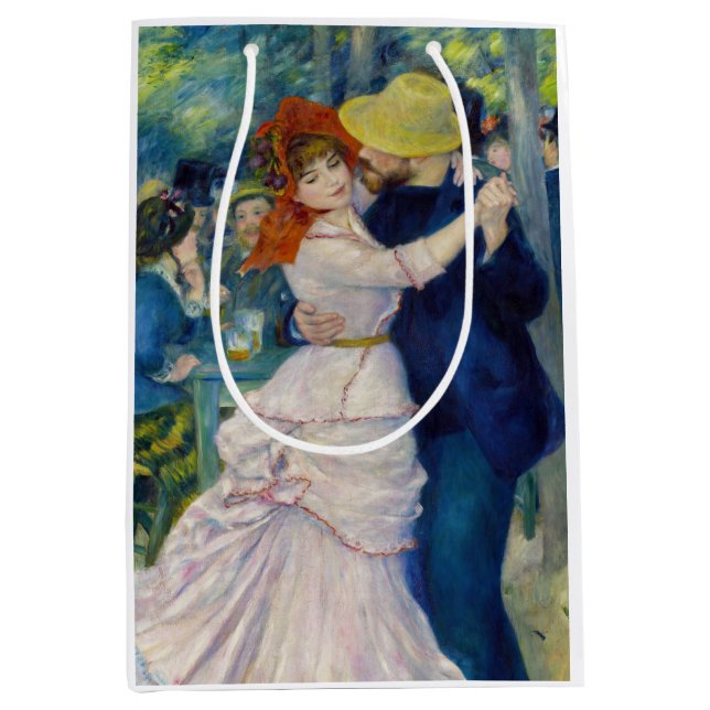 Pierre-Auguste Renoir - Dance at Bougival Medium Gift Bag (Front)