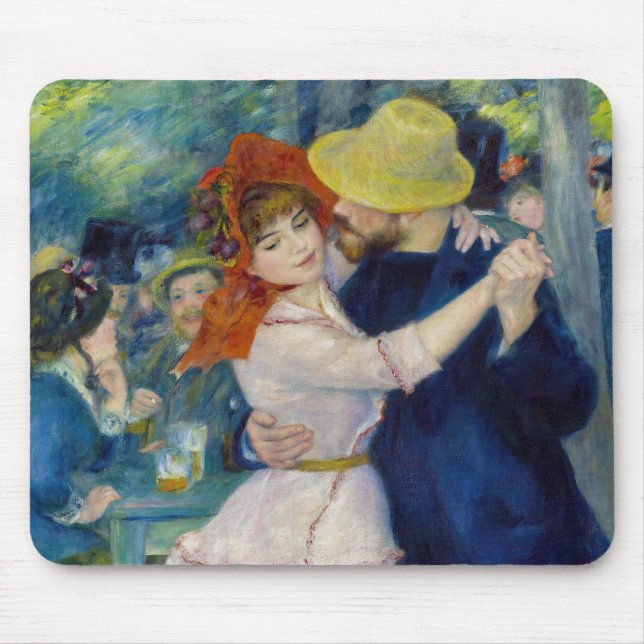 Pierre-Auguste Renoir - Dance at Bougival Mouse Mat (Front)
