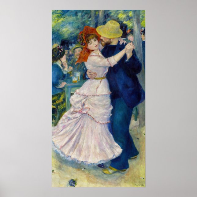 Pierre-Auguste Renoir - Dance at Bougival Poster (Front)