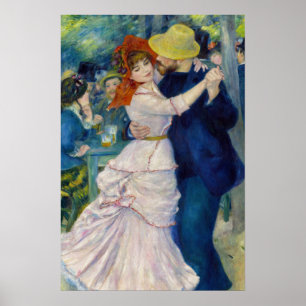 Pierre-Auguste Renoir - Dance at Bougival Poster