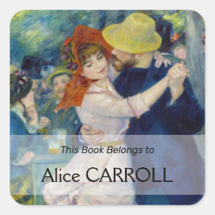 Pierre-Auguste Renoir - Dance at Bougival Square Sticker