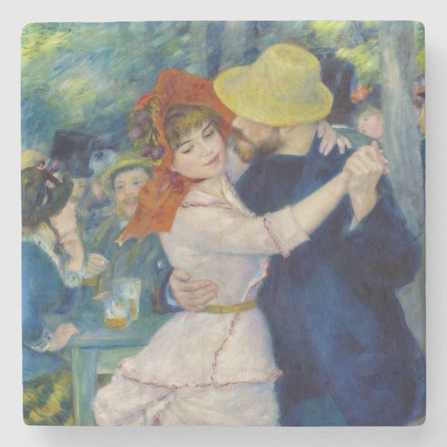 Pierre-Auguste Renoir - Dance at Bougival Stone Coaster (Front)