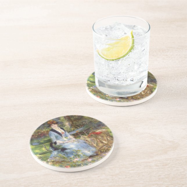 Pierre-Auguste Renoir - Dans les Roses  Coaster (Side)