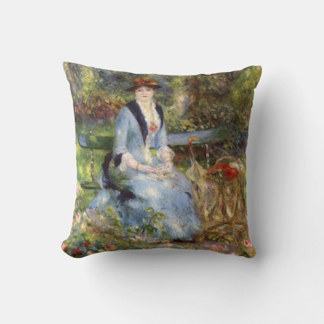 Pierre-Auguste Renoir - Dans les Roses  Cushion (Front)