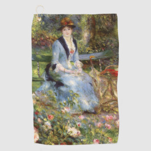 Pierre-Auguste Renoir - Dans les Roses Golf Towel